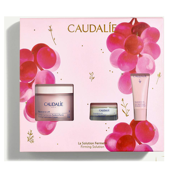 CAUDALIE COFRE SOLUCIÓN FIRMEZA RESVERASTROL-LIFT CREMA DE DIA (50ML)+CREMA TISANA NOCHE (15ML )+ CONTORNO OJOS LIFTING (5ML) DE REGALO!