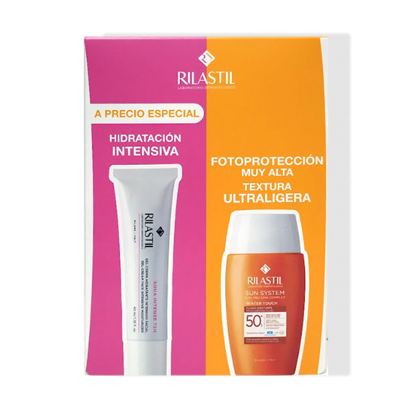 RILASTIL COFRE TOP VERANO SUN SYSTEM WATER TOUCH SPF50+ (50ml) + AQUA INTENSE GEL-CREMA 72H (40ml)