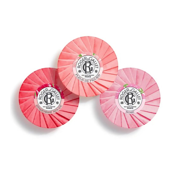 ROGER&GALLET COFRE TRIO JABONES FIGUIER + ROSE + GINGEMBRE ROUGE (3X 100G)