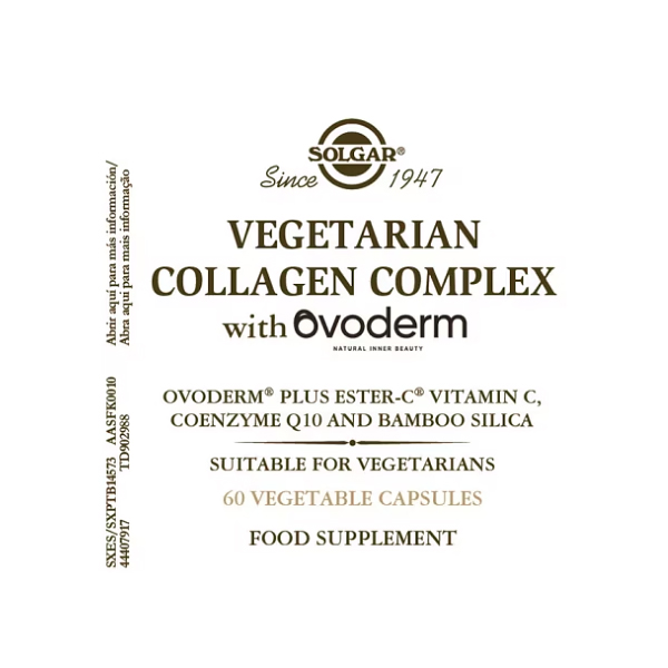 SOLGAR COLAGENO VEGETARIANO OVODERM (60 VEG.CÁPSULAS)