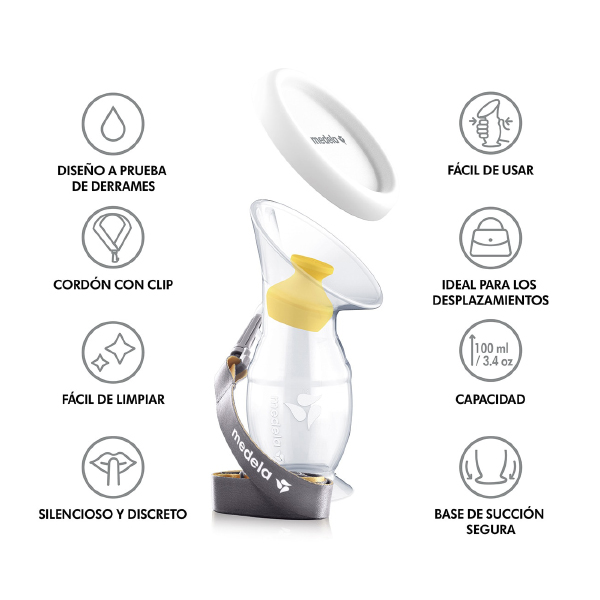 MEDELA Colector de Leche Materna de Silicona