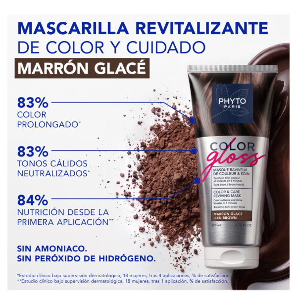 PHYTO COLOR GLOSS MASCARILLA MARRON GLACE (200ML)