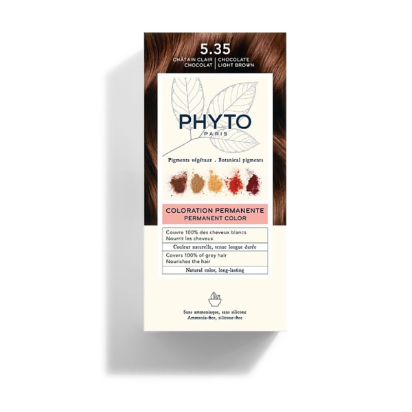PHYTO COLOR KIT COLORACIÓN 5.35 CASTAÑO CLARO DORADO
