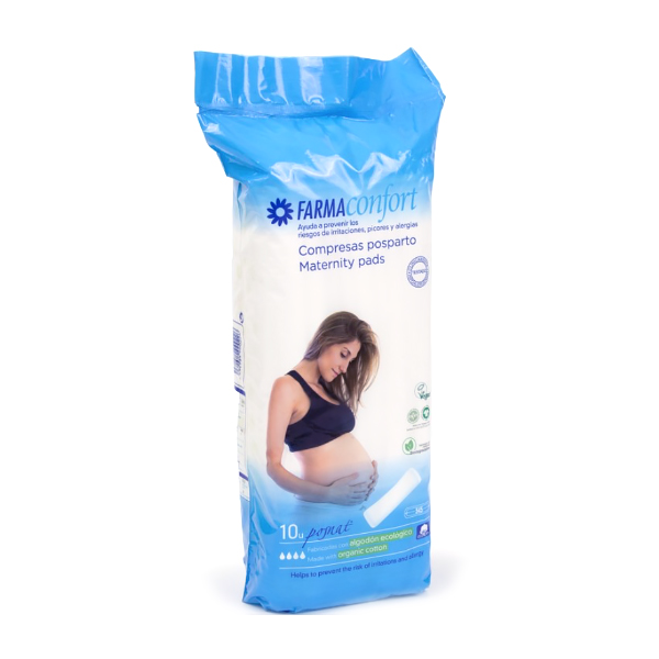 FARMACONFORT COMPRESAS POST-PARTO (10 UNIDADES)   