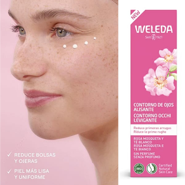 WELEDA CONTORNO DE OJOS ROSA MOSQUETA Y TE BLANCO (12ML)