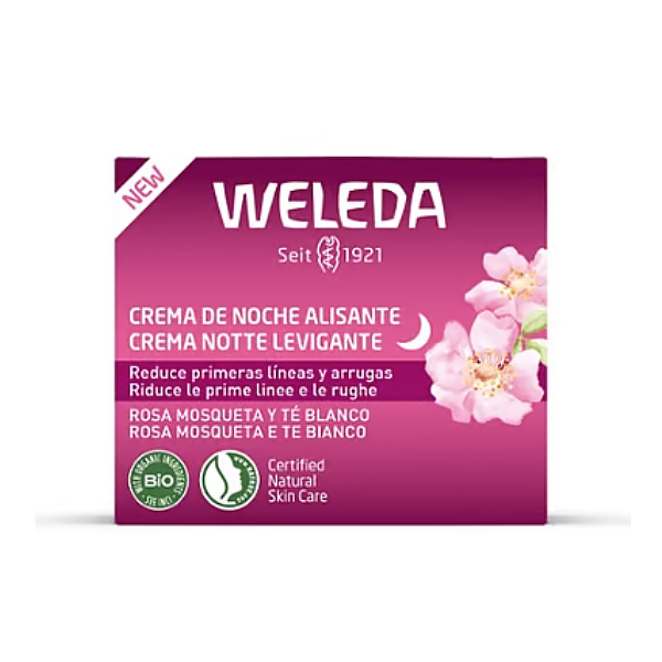 WELEDA CREMA DE NOCHE ROSA MOSQUETA Y TE BLANCO (40ML)