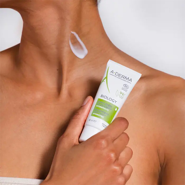 A-DERMA BIOLOGY  CREMA HIDRATANTE DERMATOLÓGICA LIGERA (40ML)