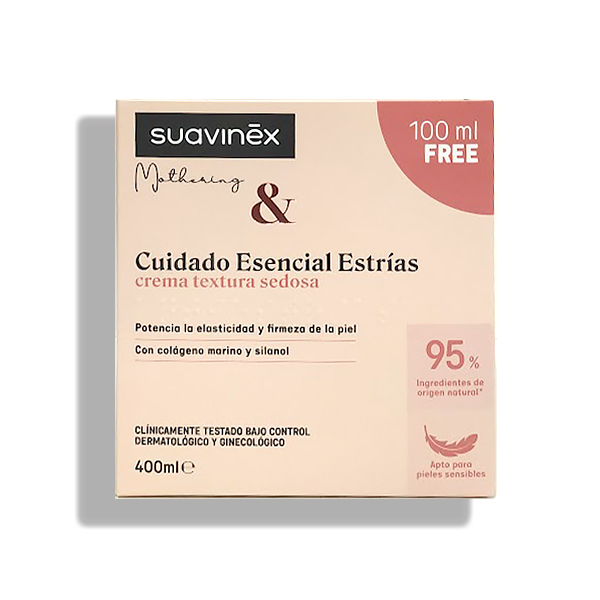 SUAVINEX CUIDADO ESENCIAL ESTRIAS (400 ML) +100ML GRATIS!