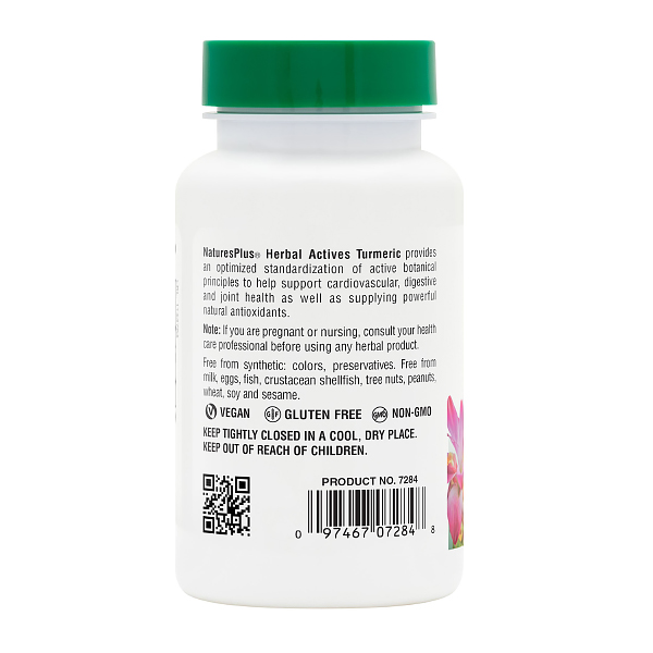 NATURE'S PLUS Cúrcuma - Turmeric (60caps)