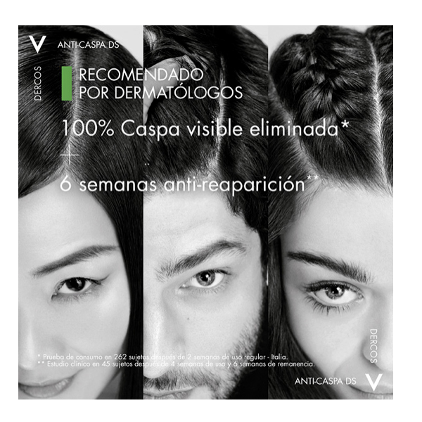 VICHY DERCOS ANTICASPA DS CHAMPÚ CABELLOS SECOS (200ML)	