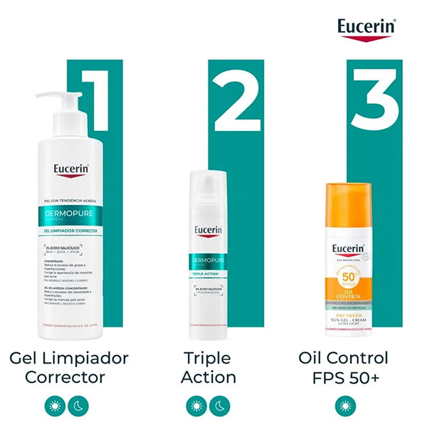 EUCERIN DERMOPURE CLINICAL GEL LIMPIADOR CORRECTOR ACNÉ (400ML)