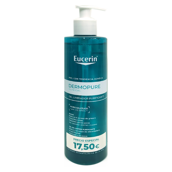 EUCERIN DERMOPURE CLINICAL GEL LIMPIADOR PURIFIANTE (400ML)