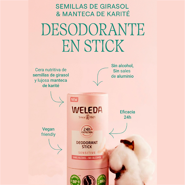 WELEDA DESODORANTE STICK ALMENDRA PIEL SENSIBLE (50G)
