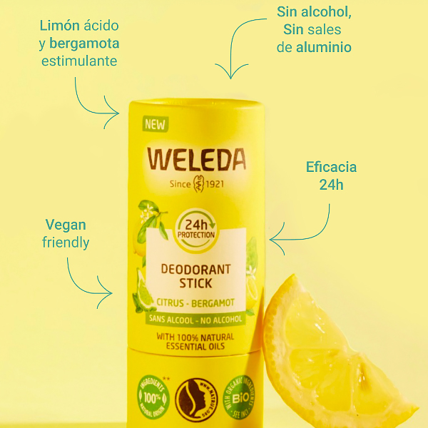 WELEDA DESODORANTE STICK CITRUS BERGAMOTA (50G)