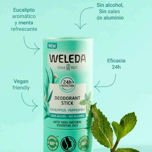 WELEDA DESODORANTE STICK EUCALIPTO MENTA (50G)
