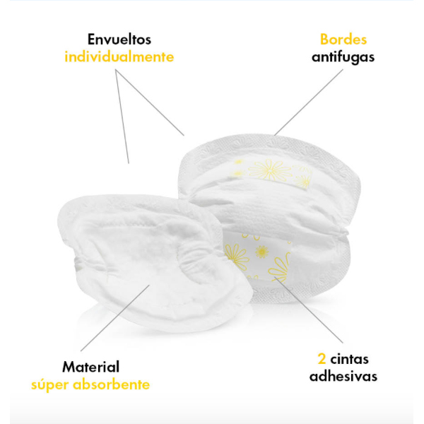 MEDELA DISCOS ABSORBENTES LACTANCIA DESECHABLES (60 UNIDADES) 