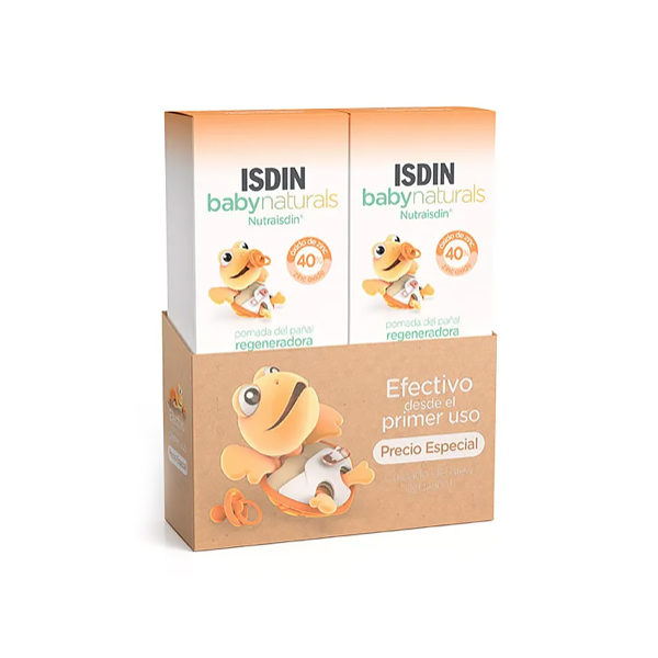 ISDIN DUO BABYNATURALS CREMA PAÑAL REGENERADORA ZN40 (2 UNIDADES X 100ML)	