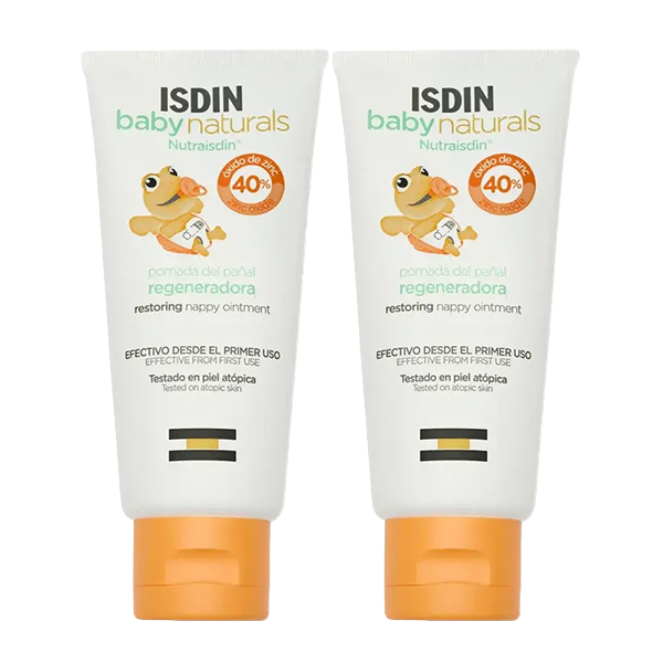 ISDIN DUO BABYNATURALS CREMA PAÑAL REGENERADORA ZN40 (2 UNIDADES X 100ML)	