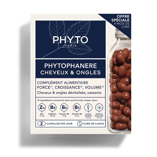 PHYTO DUO PHYTOPHANERE CABELLO Y UÑAS (120CAPS x 2 UNIDADES)
