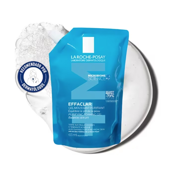 LA ROCHE POSAY EFFACLAR GEL LIMPIADOR PURIFICANTE +M ECORECARGA (400ML)