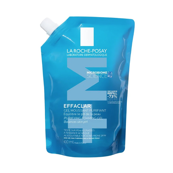 LA ROCHE POSAY EFFACLAR GEL LIMPIADOR PURIFICANTE +M ECORECARGA (400ML)