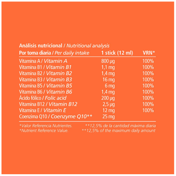 VITAE ENERGYVITA MULTIVITAMINICO CONCENTRADO (30 STICKS BEBIBLES)