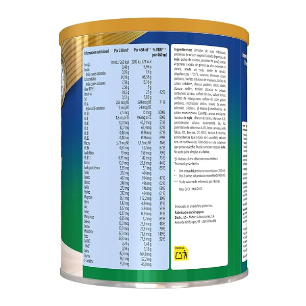 ABBOTT ENSURE NUTRIVIGOR POLVO ORIGEN VEGETAL ALMENDRA (850G)