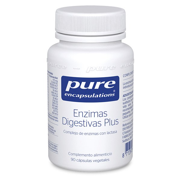PURE ENCAPSULATIONS ENZIMAS DIGESTIVAS PLUS (90CAPS.VEGETALES)	
