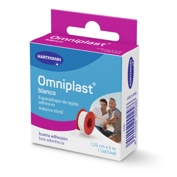 HARTMANN ESPARADRAPO OMNIPLAST TEJIDO  BLANCO (5m x 5cm)
