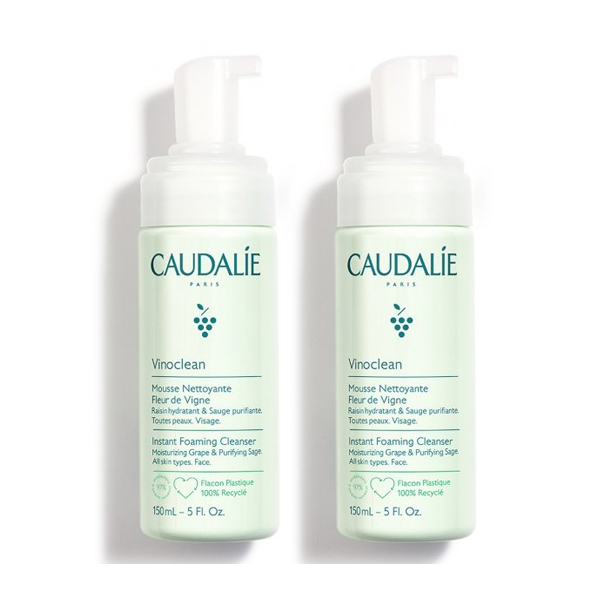 CAUDALIE VINOCLEAN ESPUMA LIMPIADORA DUPLO (2 UNIDADES x 150ml)	