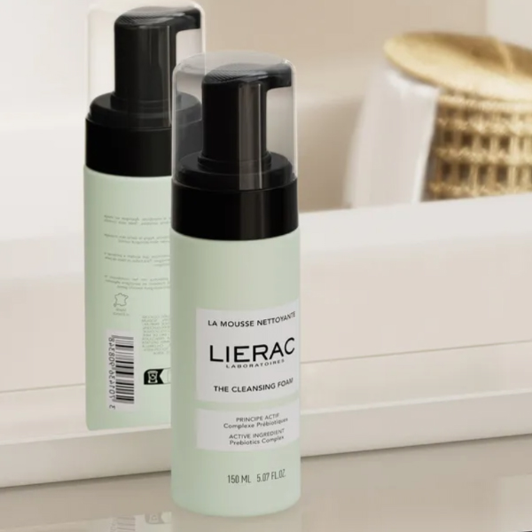 LIERAC ESPUMA LIMPIADORA DUPLO (2 x 150ML)