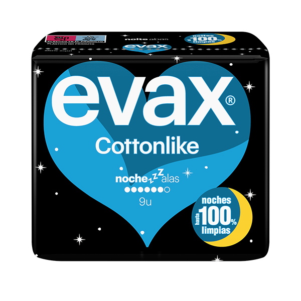 P&G (Health Care) EVAX COTTONLIKE COMPRESAS DE NOCHE ALAS (9 UNIDADES)