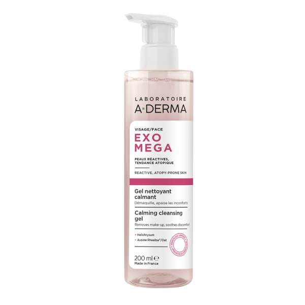 A-DERMA EXOMEGA GEL LIMPIADOR CALMANTE FACIAL (200ML)