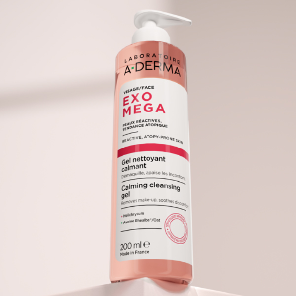 A-DERMA EXOMEGA GEL LIMPIADOR CALMANTE FACIAL (200ML)