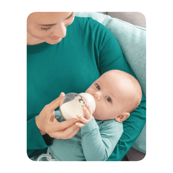 MAM BABY FEEL GOOD BIBERÓN CRISTAL TETINA PLANA +2M OSO (260ML)