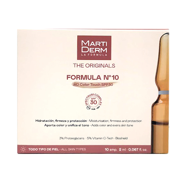 MARTIDERM FORMULA Nº 10HD COLOR TOUCH SPF30 (10 AMPOLLAS X 2ML)	