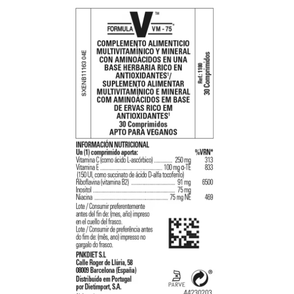 SOLGAR FÓRMULA VM-75 (30 COMPRIMIDOS)