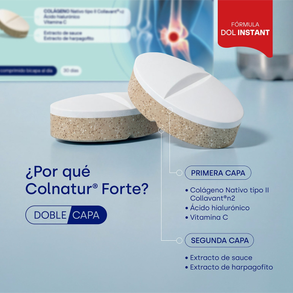 COLNATUR FORTE COLÁGENO NATIVO TIPO II (30 COMPRIMIDOS BICAPA)