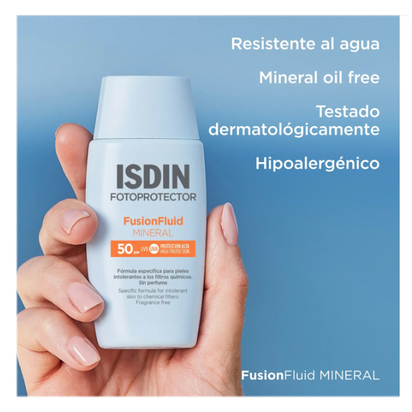 ISDIN FOTOPROTECTOR FUSION FLUID SPF50 0% FILTROS (50ml)     