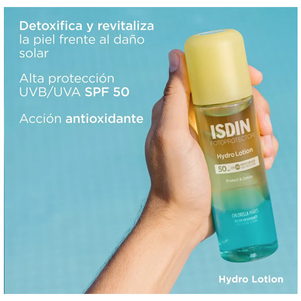 ISDIN FOTOPROTECTOR HYDRO LOTION SPF50 PROTECT Y DETOX (200ML)		