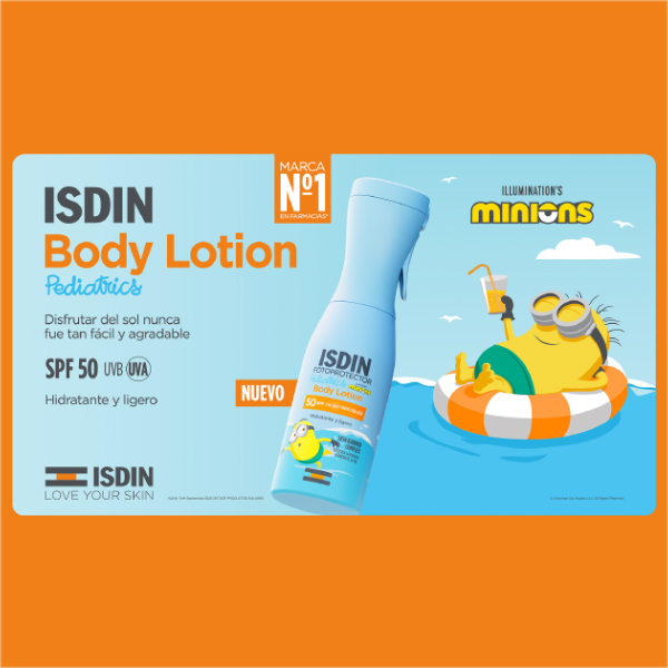 ISDIN FOTOPROTECTOR PEDIATRICS LOCION SPF50 MINIONS (250ML)