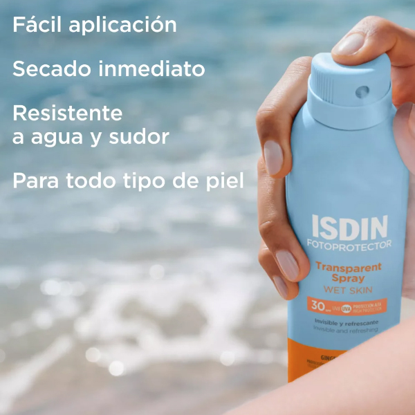 ISDIN FOTOPROTECTOR TRANSPARENT SPRAY WET SKIN SPF30 (200ml)  
