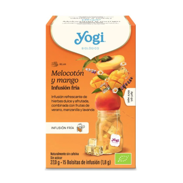 YOGI TEA FRIO MELOCOTON Y MANGO (15 BOLSITAS)
