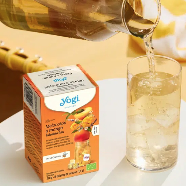 YOGI TEA FRIO MELOCOTON Y MANGO (15 BOLSITAS)