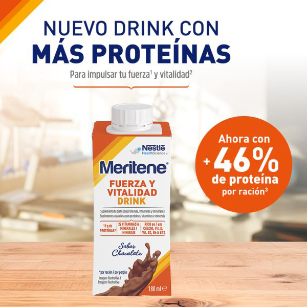 MERITENE FUERZA Y VITALIDAD DRINK CHOCOLATE (6 x 180ml)	
