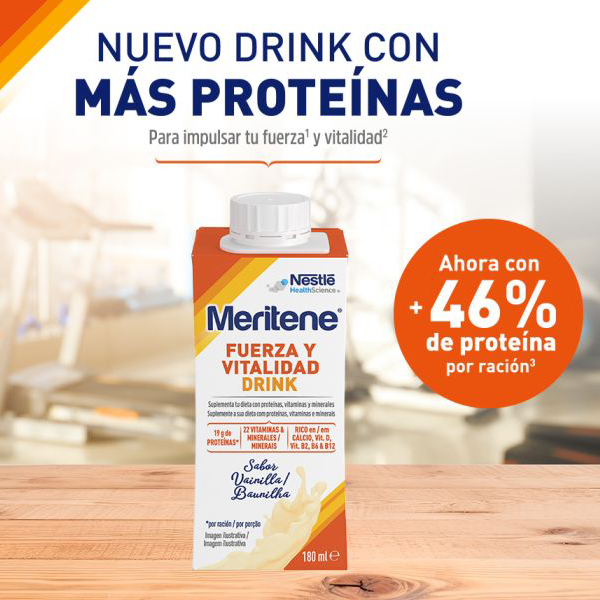 MERITENE FUERZA Y VITALIDAD DRINK VAINILLA (6x180ml)