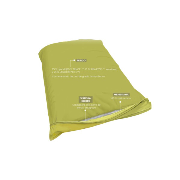 BDERMOFRESH MED FUNDA ALMOHADA ALERGIAS BLANCA 100% NATURAL (75cm X 40cm)