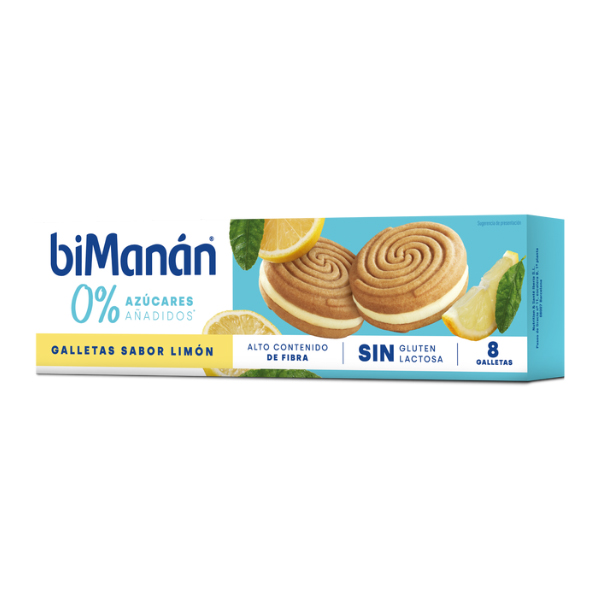 BIMANAN GALLETAS DE LIMÓN 0% AZUCAR (125G)