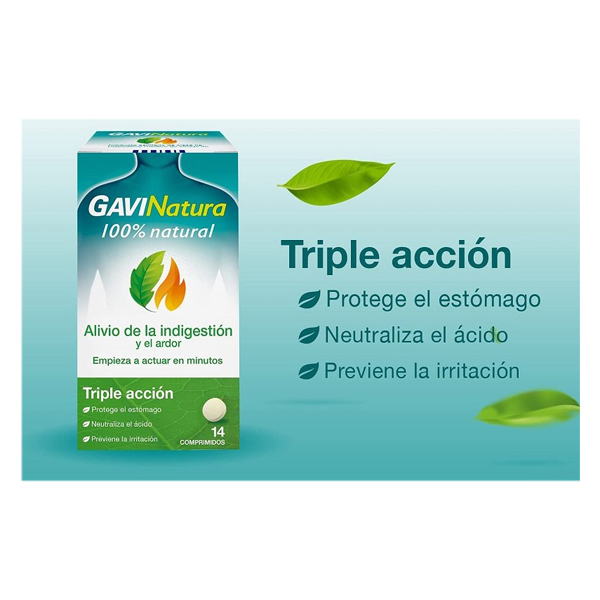 RECKITT BENCKINSER GAVINATURA 100% NATURAL (45 COMPRIMIDOS)