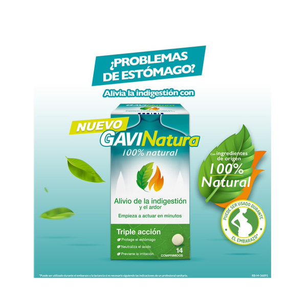 RECKITT BENCKINSER GAVINATURA 100% NATURAL (45 COMPRIMIDOS)